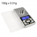 MH-100 100g x 0.01g High Accuracy Digital Electronic Portable Mini Pocket Scale Mobile Phone Weighing Scale Balance Device with 1.6 inch LCD Screen