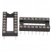 10pcs 16 Pins 2.54mm DIP Straight Plug Double Row Circular Hole IC Socket Connector Adaptor